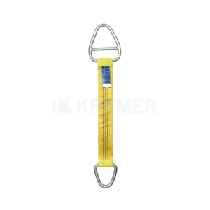 Élingue sangle plate à 2 boucles métalliques barrées KREMER