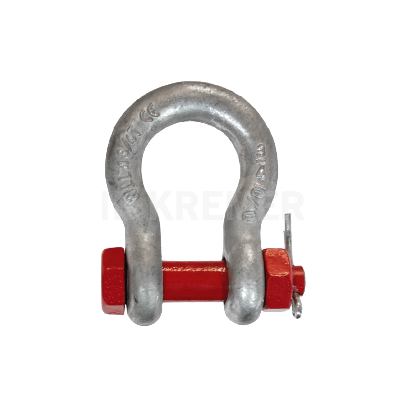 Manille lyre haute résistance boulonnée goupillée KREMER